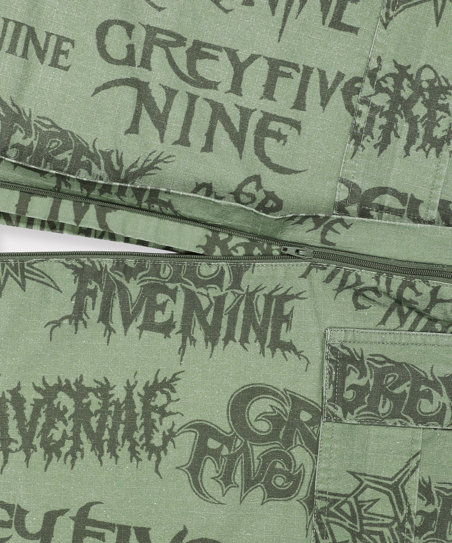 G59 HARDCORE ZIP OFF CARGO PANT (GREEN) - Image 3