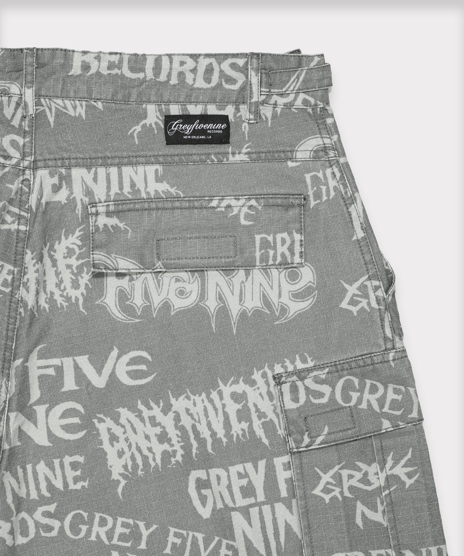 G59 HARDCORE ZIP OFF CARGO PANT (GREY) - Image 4