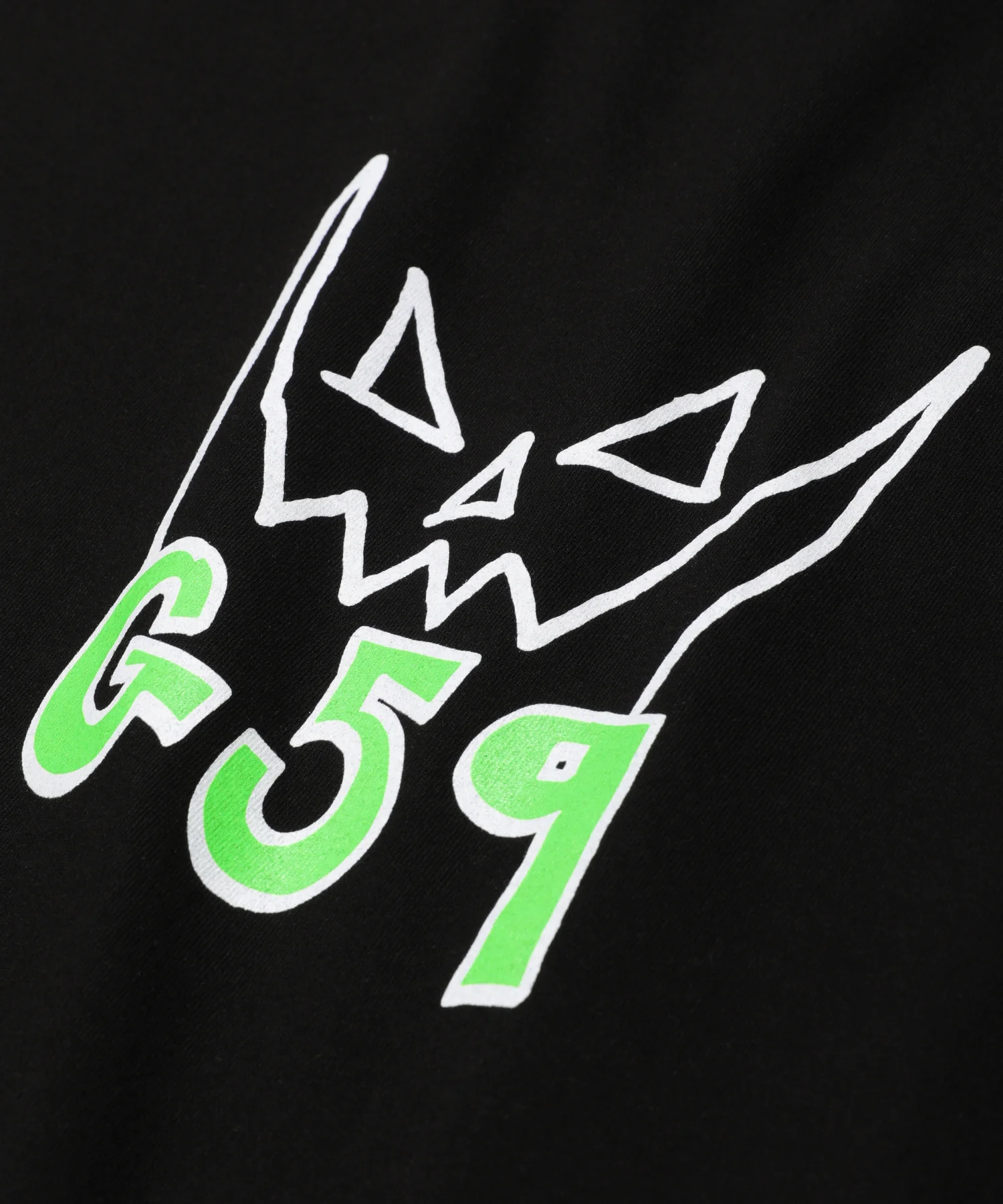 G59 HAND DRAWN TEE (BLACK) - Image 3