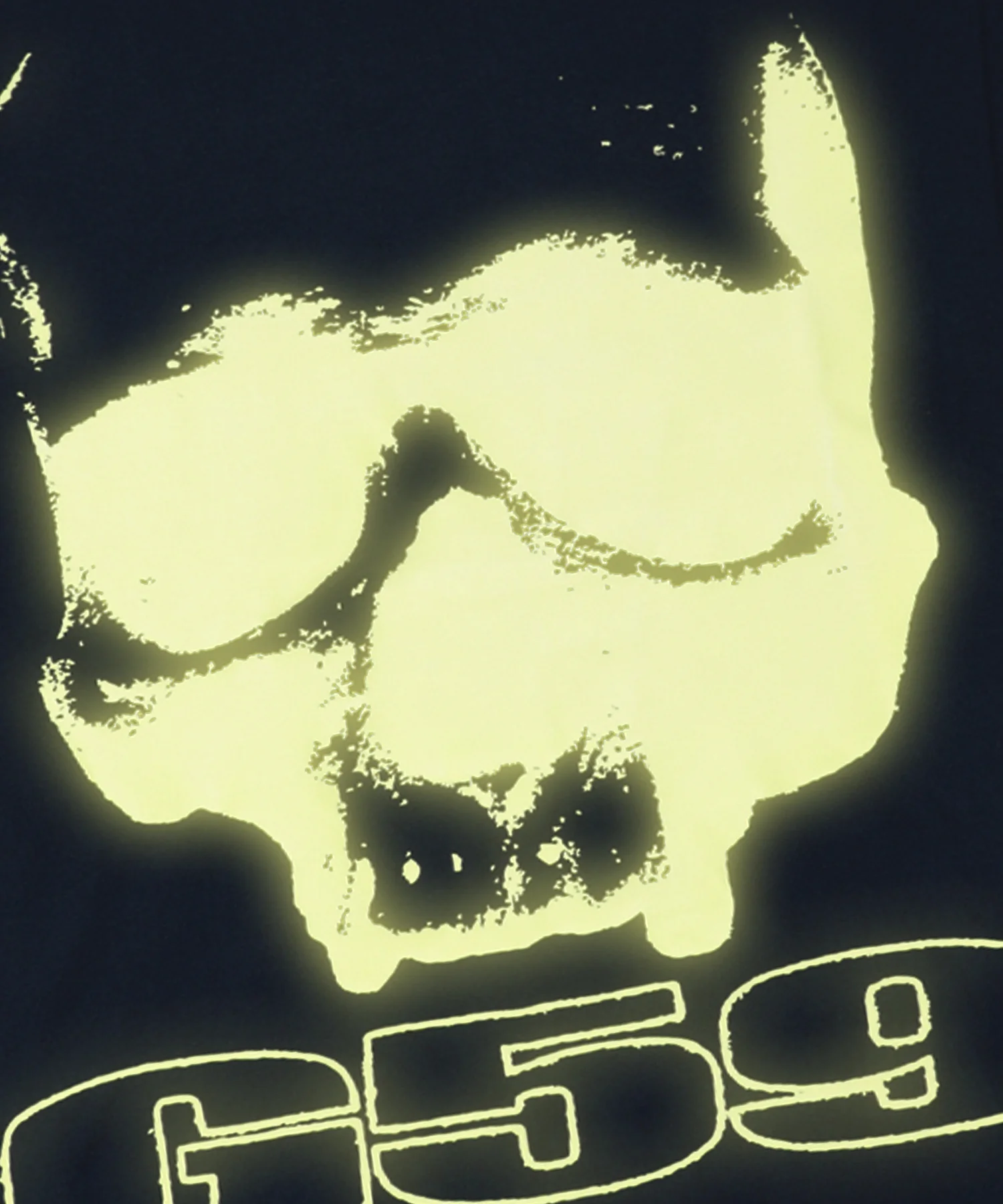 G59 SKULL LOGO GLOW HOODIE (NAVY) - Image 3