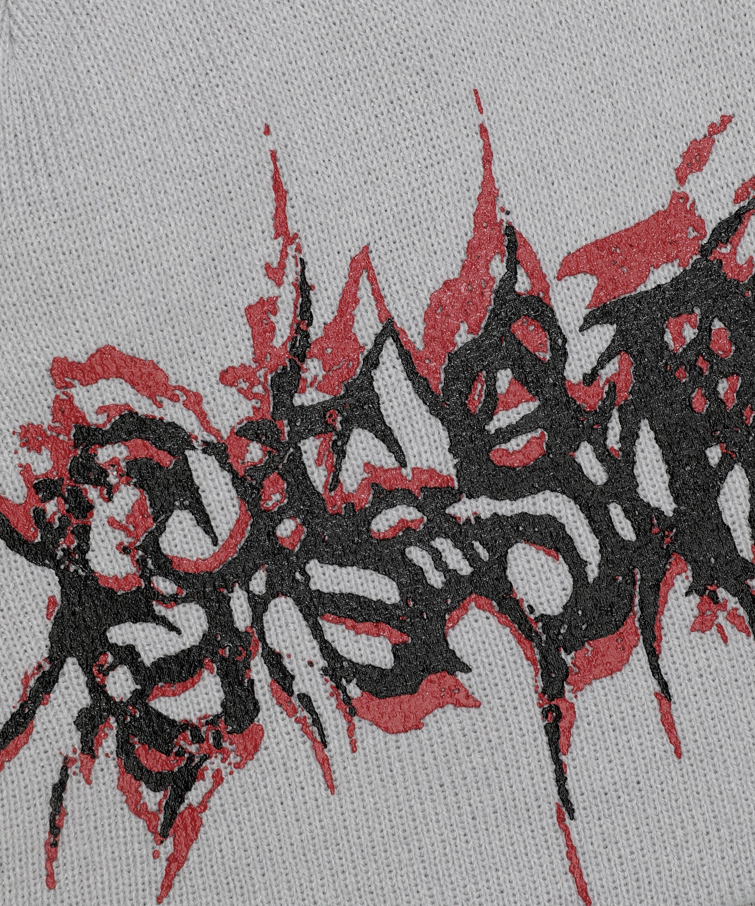 G59 VIRUS SKULLY KNIT BEANIE (LIGHT GREY) - Image 3