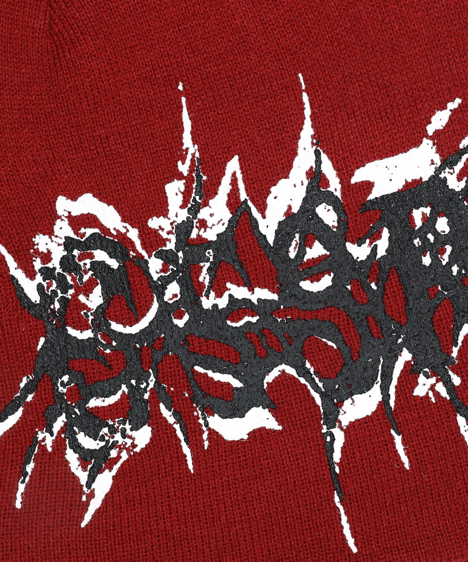 G59 VIRUS SKULLY KNIT BEANIE (RED) - Image 3